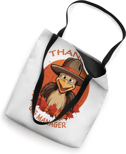 Vista 2 de GIS Manager Funny Thanksgiving Turkey & Fall Tote Bag