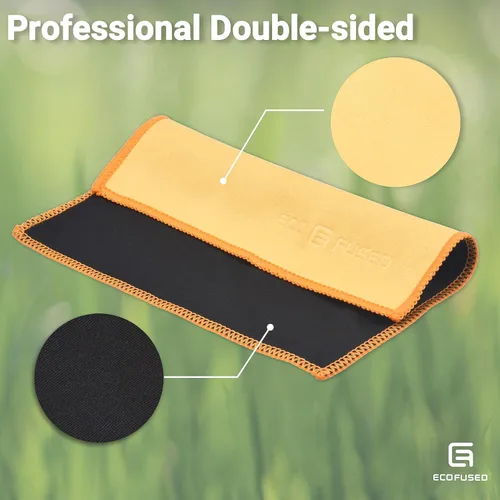 Vista 9 de Eco-Fused Paños de limpieza de microfibra de doble cara, paquete de 5, 6.6 x 6.2 pulgadas, paño de microfibra y gamuza para teléfonos inteligentes