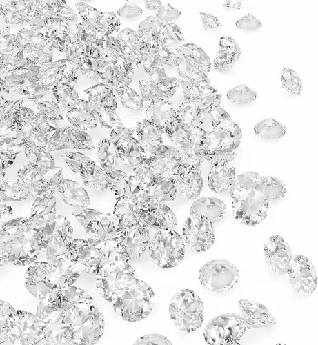 Vista 11 de Diamante falso, 1700 piezas de diamantes acrílicos transparentes de 0.394 pulgadas, gemas de cristal para rellenos de jarrón, dispersión de mesa