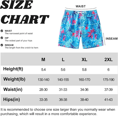 Vista 6 de Traje de baño para hombre con entrepierna de 7 pulgadas, pantalones cortos de playa de secado rápido