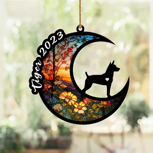 Vista 21 de Atrapasoles conmemorativo para perros, regalo de condolencia de perro de la pérdida del bulldog americano, regalos conmemorativos para los amantes
