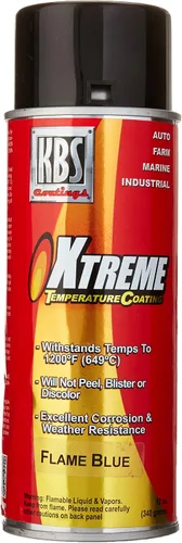 Vista 6 de KBS Coatings - Recubrimiento de temperatura Xtreme, color negro azabache , Acero inoxidable