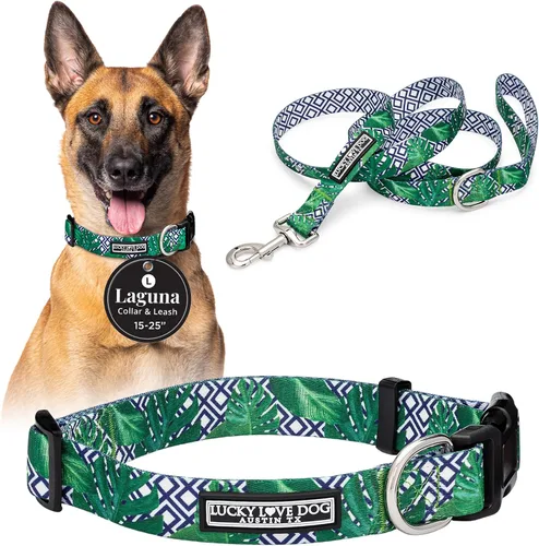 Vista 89 de Lucky Love Dog - Collar para perras pequeñas, diseño Blackbird de estampado alegre con flores de primavera y verano, talla XS Collar Blackbird