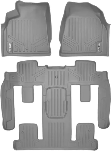 Vista 23 de SMARTLINER Juego de revestimientos de 2 filas y carga detrás de la segunda fila, color tostado, compatible con Buick Enclave 2009-2017/Chevrolet