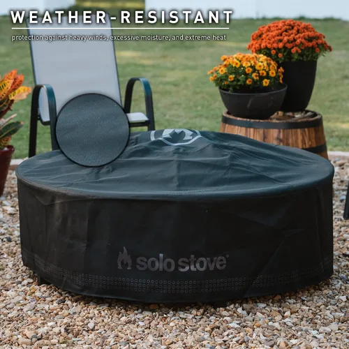 Vista 3 de Solo Stove Surround Shelter Small Funda protectora para mesa envolvente de hoguera, resistente a la intemperie, acrílico teñido