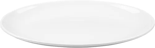 Vista 15 de Restaurantware Voga - Platos llanos de 10 x 7.1 pulgadas, 10 platos ovalados pequeños, resistentes a roturas, aptos para lavavajillas, platos