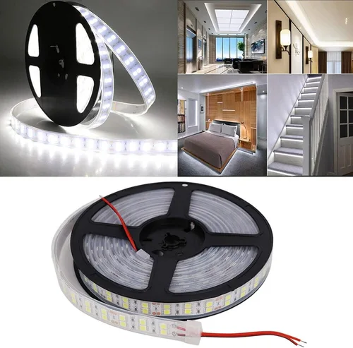 Vista 6 de LED Strip Light, 15-50FT Flexible Dimmable Tape Light, Warm White Cool White RGB Options, Energy Saving Adhesive Lighting for Mirror, Cabinet