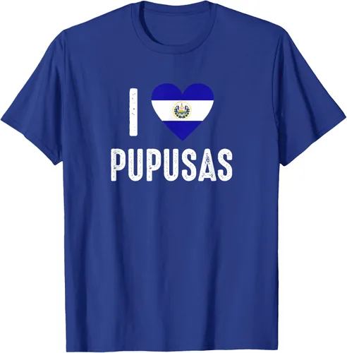 Vista 20 de Camiseta I Love Pupusa from El Salvador