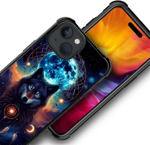 Vista 604 de Funda compatible con iPhone 15, diseño de elefantes africanos, diseño increíble a prueba de golpes, antiarañazos, carcasa trasera de policarbonato