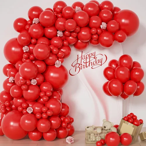Vista 12 de Kit de arco de globos negros, 129 piezas de diferentes tamaños 18, 12, 10, 5 pulgadas, kit de guirnalda de globos negros para graduación, Halloween