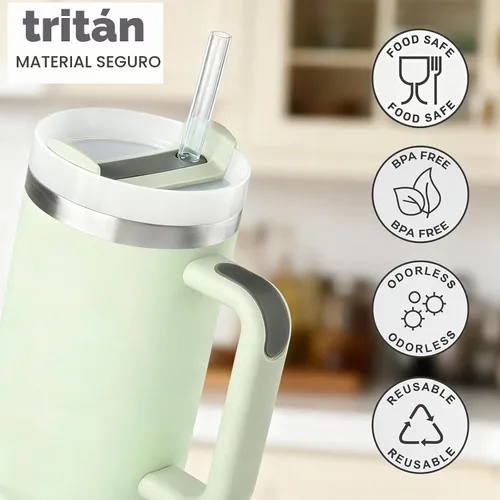 Vista 7 de ALINK Paquete de 10 popotes reutilizables transparentes para jarra Stanley de 20 oz y 14 oz, popotes de plástico duro Tritan para Yeti Rtic de 30