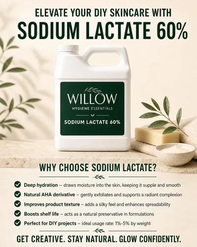 Vista 4 de Lactato de sodio, 60% puro perservativo natural, fabricado en los Estados Unidos, lactato de sodio utilizado para hacer jabones y lociones, líquido
