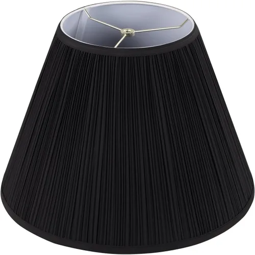Vista 7 de Aspen Creative 30026A Pantalla de Lámpara de Construcción Spider con Forma de Campana Transicional en Flaxen, 9" Superior x 18" Inferior x 13