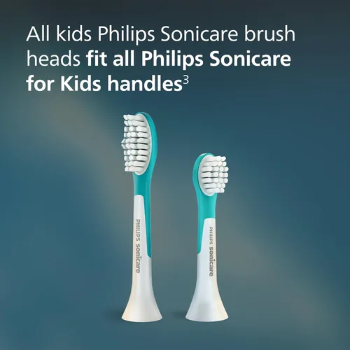 Vista 4 de Cabeza de cepillo dental para niños Philips Sonicare, 2 piezas, Estándar
