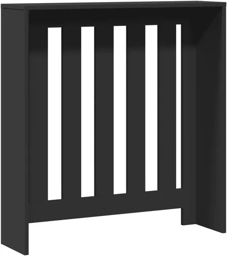 Vista 7 de vidaXL Radiator Cover, Black, 78 x 20 x 82 cm, Wood