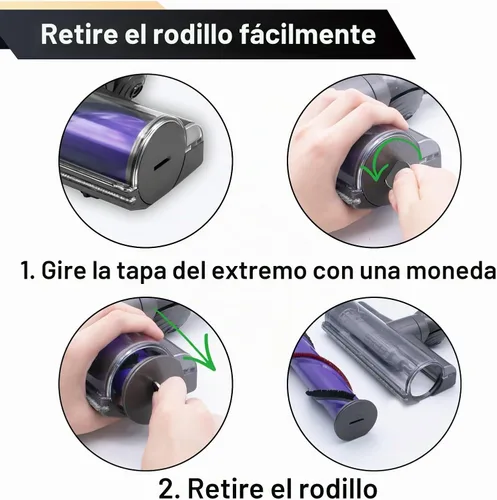 Vista 7 de ilovelife Limpiador de cabezal de liberación rápida para aspiradoras Dyson V6 DC58 DC59 DC62 DC72 DC74 Animal Absolute Modelos Cabezal de limpieza