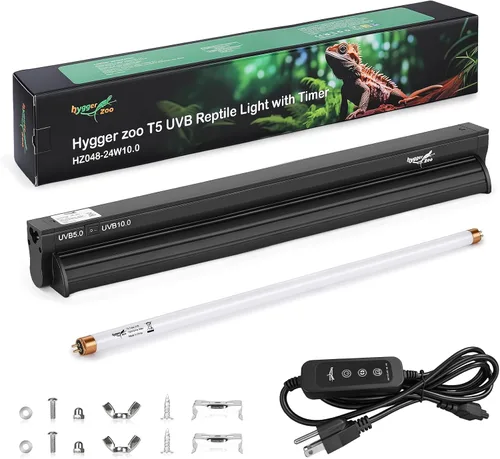 Vista 8 de Kit combinado de lámpara de reptil UVB T5 de 22 pulgadas
