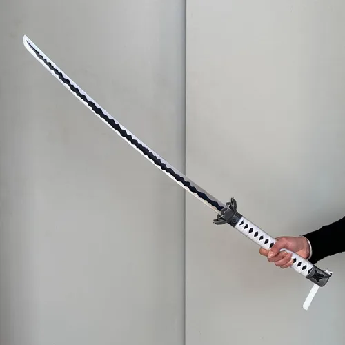 Vista 5 de Espada metálica de hoja mortal negra de 37" SEKIRO: Shadows Die Twice Wood