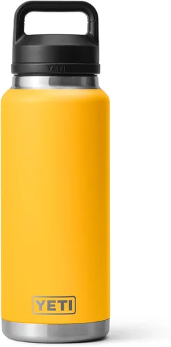 Vista 21 de YETI Rambler - Botella de 36 onzas, aislada al vacío, a prueba de fugas, de acero inoxidable con tapón para sorbos Aislamiento al vacío Azul marino