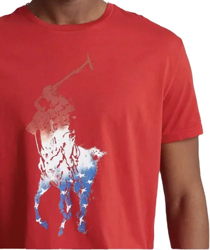 Vista 3 de POLO RALPH LAUREN Mens Big Pony Graphic Crewneck T-Shirt