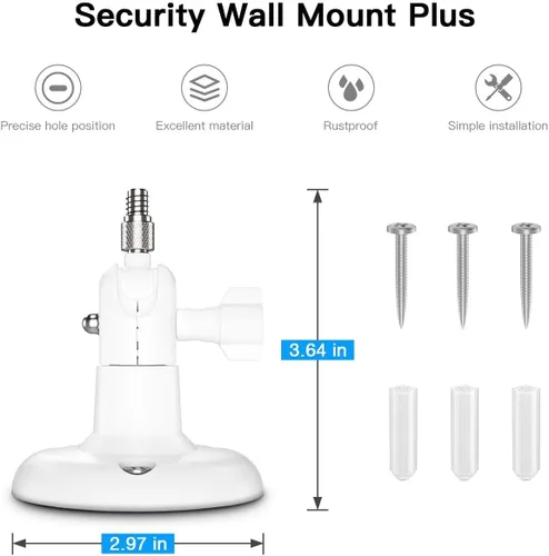 Vista 5 de 【Última versión】 Soporte de pared ajustable para interiores y exteriores para Arlo Essential/XL Gen 2/Pro/2/3/4/Arlo Pro 5s/Ultra/, eufyCam 2C/2C