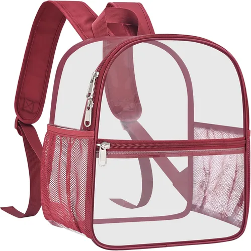 Vista 34 de Mochila transparente USPECLARE aprobada para estadio 12×6×12, Bolso transparente resistente al agua para eventos de estadio, conciertos, trabajo