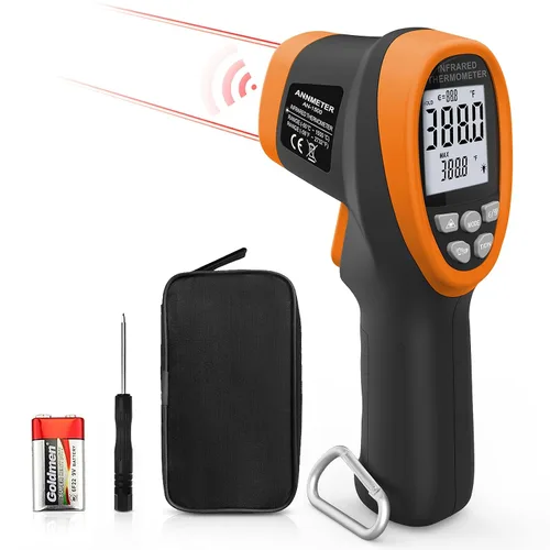 Vista 9 de AIOMEST Termómetro infrarrojo digital – Pistola de alta temperatura sin contacto AI-1500 Medidor de temperatura de pirómetro infrarrojo -58 ~ 2732 ℉