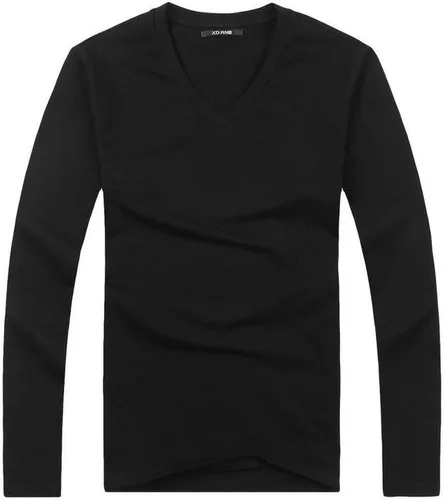 Vista 6 de XUDIAN. Camiseta de manga larga para hombre, cuello redondo