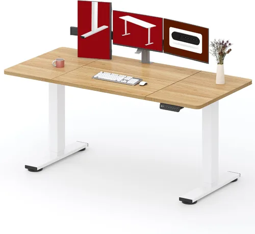 Vista 14 de SANODESK - Escritorio de pie móvil de una pieza con resorte de gas de 32 x 20 pulgadas