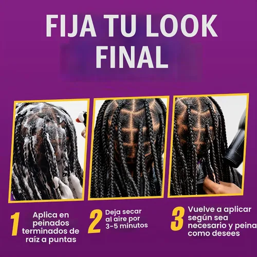 Vista 6 de EBIN NEW YORK Braid Formula Setting Mousse Aceite de oliva – Espuma de trenza ligera para trenzas, giros y mechones, para hombres y mujeres