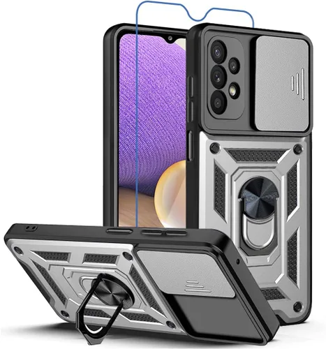 Vista 13 de Para Samsung Galaxy A13 5G Caso: Caja Del Teléfono Con Protector De Pantalla Para Samsung Galaxy A13 5G - Negro