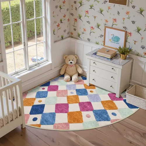Vista 76 de jinchan Alfombra a rayas de 2 x 3 para entrada, alfombra de cocina, tapete pequeño, antideslizante, ligero, de bajo perfil, decoración para entrada