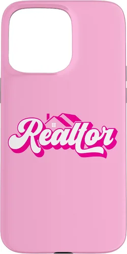 Vista 30 de iPhone 12 Pro Max Agente de Bienes Raíces Mujer Rosa Caso