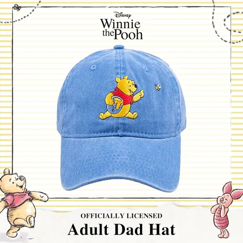 Vista 2 de Disney Winnie The Pooh Dad Hat, Adjustable Cotton Baseball Cap with Curved Brim