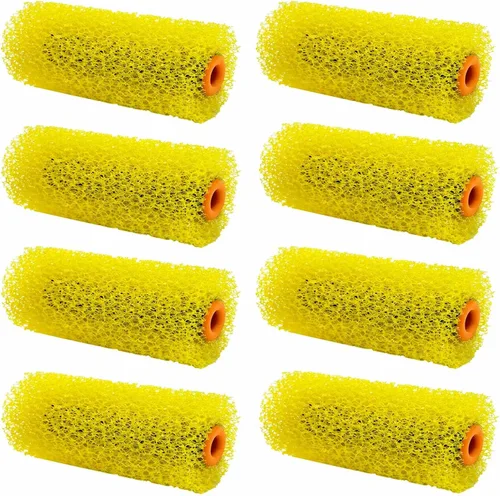 Vista 8 de 8 cubiertas de rodillo de pintura texturizada, pinceles de textura mediana de 4 pulgadas