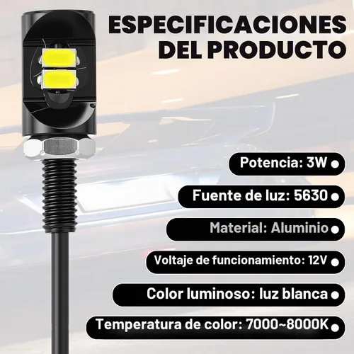 Vista 6 de Frienda 4 piezas 10 piezas de luz de matrícula de motocicleta 12v LED, 2