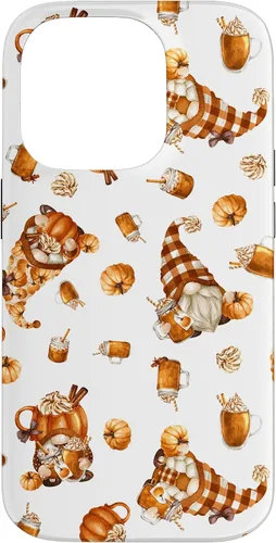 Vista 17 de Autumn Pumpkin Spice Motif for Thanksgiving Cute Fall Gnome Case for iPhone 17