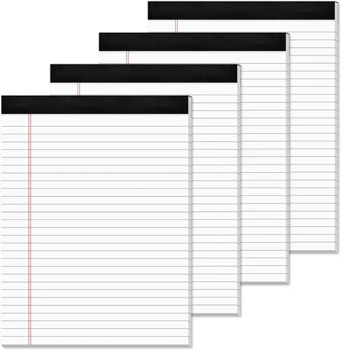 Vista 21 de Blocs de Notas de Color 5x8, Paquete de 48 Blocs Legales Pequeños Rosa 5x8, Blocs de Notas Legales Pequeños con Rayas Universitarias Fácil