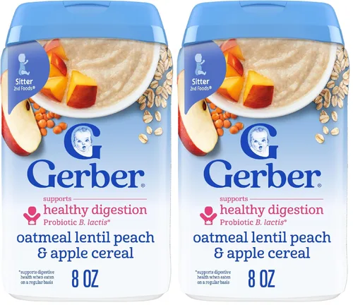 Vista 18 de Gerber Cereal de avena con plátano y fresa, 8 onzas, paquete de 5