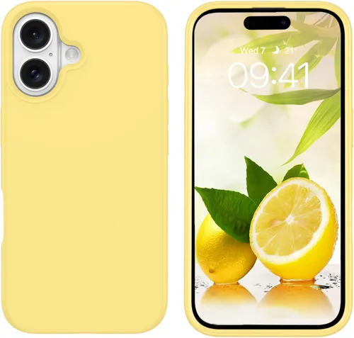 Vista 100 de GUAGUA Funda compatible con iPhone 17 Pro Max de 6.9 pulgadas, silicona líquida, goma de gel suave, delgada, forro de microfibra delgada