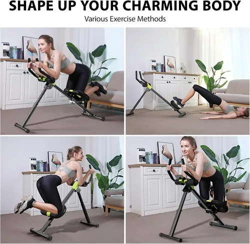 Vista 6 de Equipo de Entrenamiento Abdominal, Máquina de Abdominales para Gimnasio en Casa, Equipo de Ejercicio de Entrenador Abdominal para Ejercicio