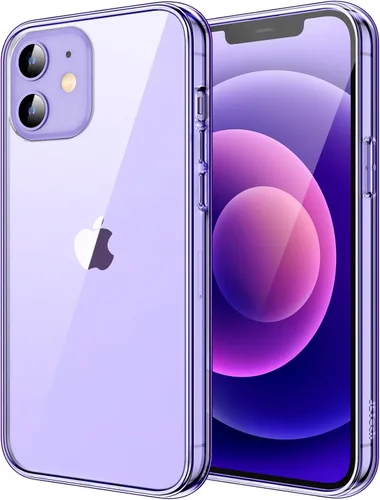 Vista 11 de JETech - Funda para iPhone 12/12 Pro de 6.1 pulgadas, cubierta para teléfono a prueba de golpes que no se pone amarilla, parte trasera transparente