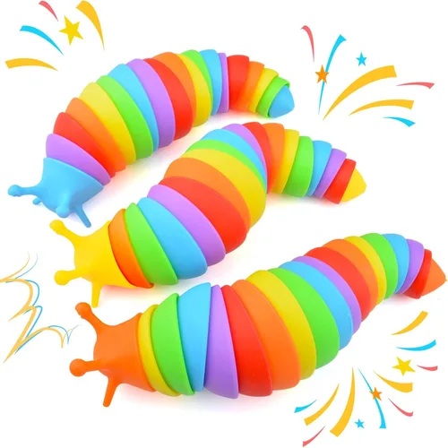Vista 11 de Cevioce Babosa sensorial, mini babosa para adultos y niños, juguete sensorial para autismo, a partir de 3 años, relleno de Pascua (verde)