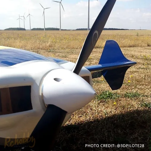 Vista 4 de XOAR PJM-E 15x4 Hélice de madera de 2 palas para aviones eléctricos RC