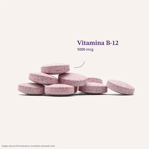 Vista 3 de Natrol Vitamina B12 hff Fast disolver Suplementos nutricionales, Fresa, 5000 mcg, KTS-3053, 1, 1