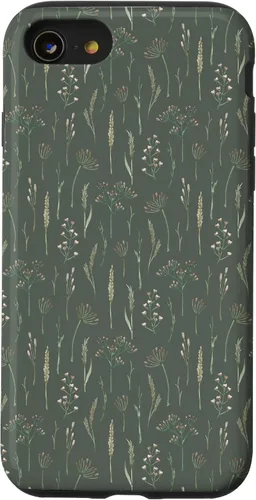 Vista 18 de Neutral Boho Dried Wildflower Meadow Botanical (Olive) Case for iPhone 17