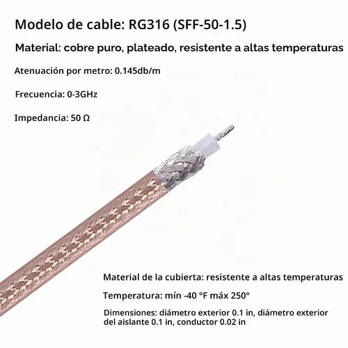 Vista 5 de XMSJSIY SMA macho a Dupont cable coaxial de prueba coaxial conduce el conector de cable