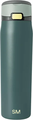 Vista 70 de Simple Modern Mesa Loop - Botella de agua con popote cubierto y asa Botellas de acero inoxidable aisladas de 24 onzas aptas para portavasos