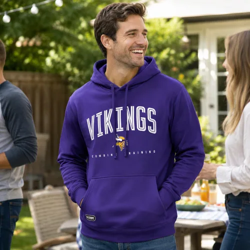 Vista 3 de Outerstuff NFL - Sudadera con capucha de forro polar para hombre, colores de equipo de campo