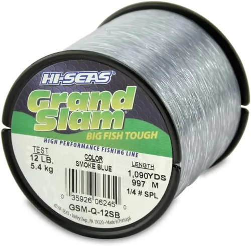 Vista 26 de HI-SEAS Línea de pesca de monofilamento Grand Slam - Fuerte y resistente a la abrasión en transparente, rosa, verde, azul humo, amarillo Amarillo